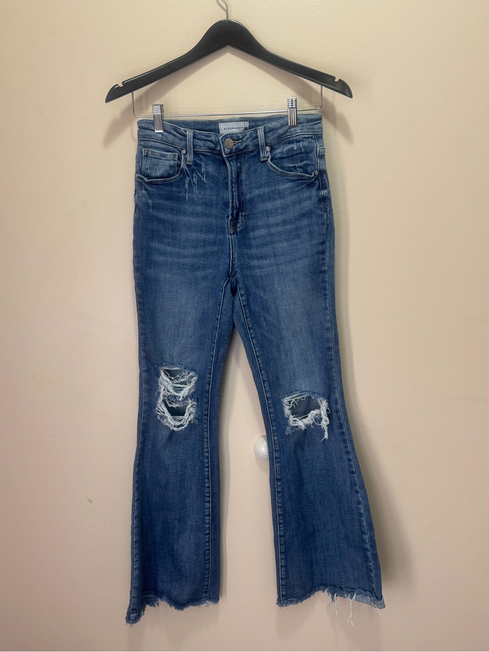 Risen Flare Leg Jeans